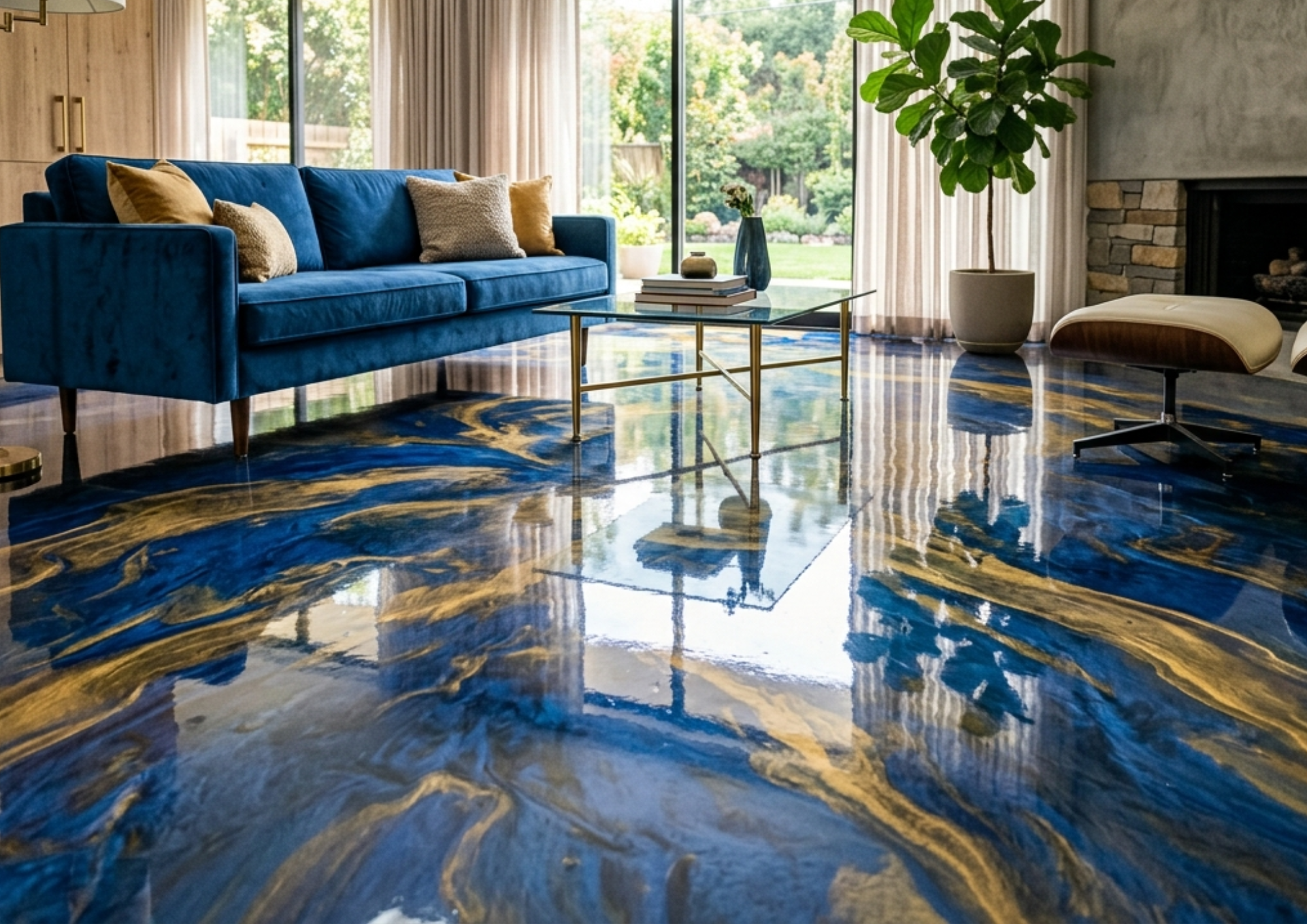 Epoxy Metallic Floor